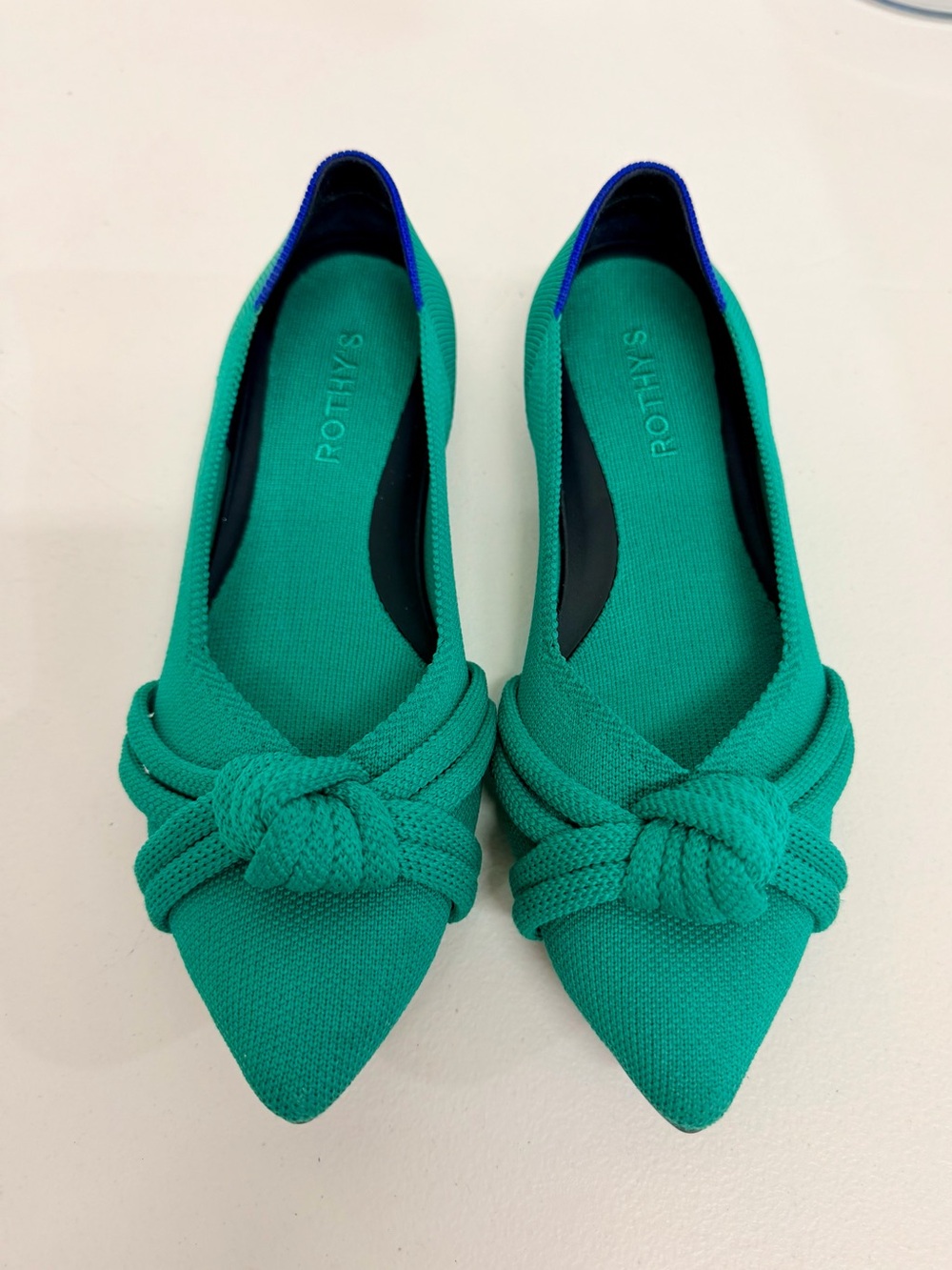 Rothy’s The Knot Point II Flats – Vibrant Green